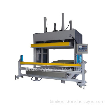 Mattress foam compression packing machine